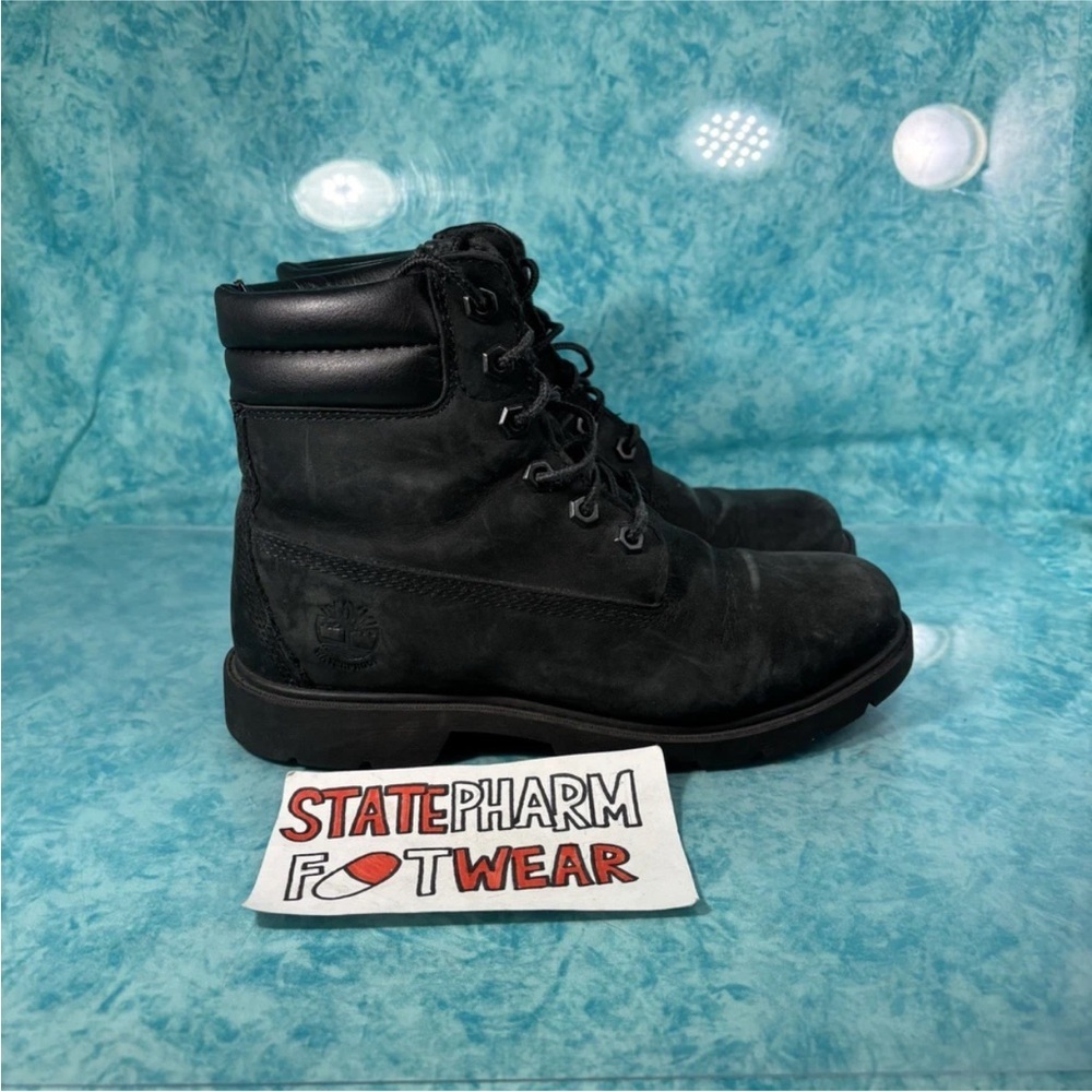 Timberland Classic 6” Lace Up Black Leather High Top Boots Women’s Size 6.5